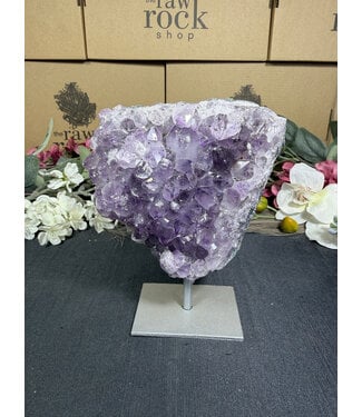 Amethyst on Metal Stand #25, 928gr