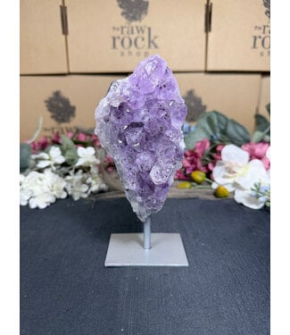 Amethyst on Metal Stand #23, 736gr