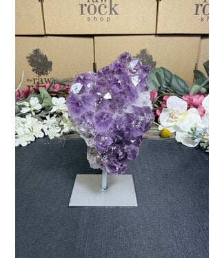 Amethyst on Metal Stand #21, 614gr