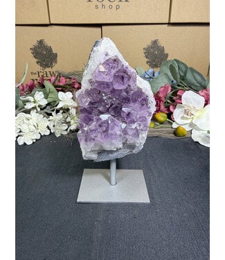 Amethyst on Metal Stand #17, 686gr