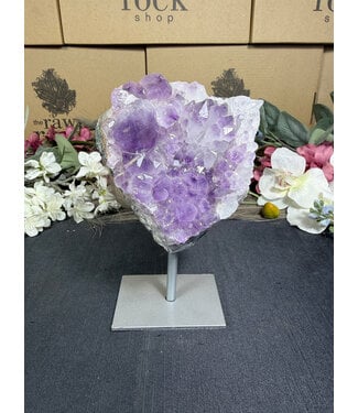 Amethyst on Metal Stand #15, 724gr