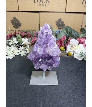Amethyst on Metal Stand #14, 798gr