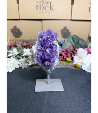 Amethyst on Metal Stand #4, 594gr