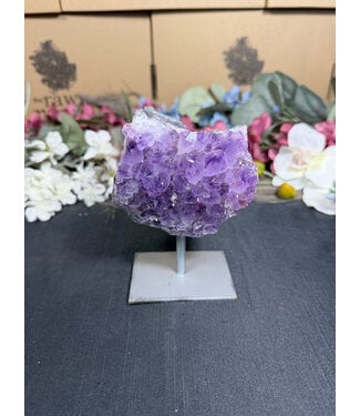 Amethyst on Metal Stand #3, 506gr