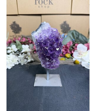 Amethyst on Metal Stand #1, 524gr
