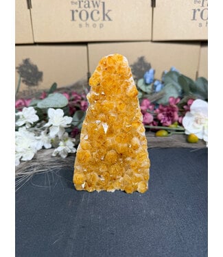 Citrine Polished Druzy Cut Base (heat treated) #59, 676gr
