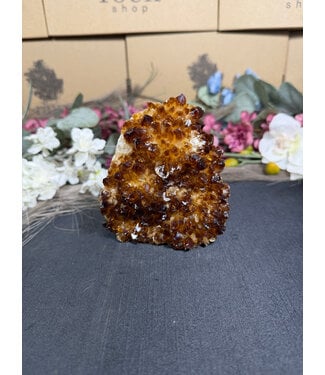 Citrine Polished Druzy Cut Base (heat treated) #58, 892gr