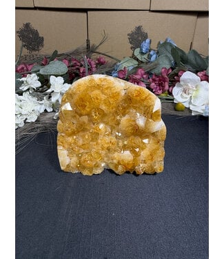 Citrine Polished Druzy Cut Base (heat treated) #55, 790gr