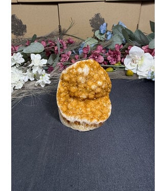 Citrine Polished Druzy Cut Base (heat treated) #54, 690gr