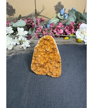 Citrine Polished Druzy Cut Base (heat treated) #46, 338gr