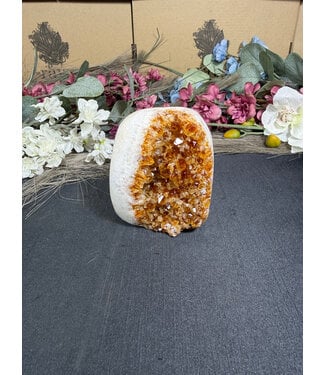 Citrine Polished Druzy Cut Base (heat treated) #47, 640gr