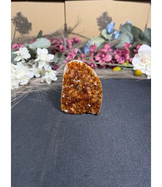 Citrine Polished Druzy Cut Base (heat treated) #45, 290gr