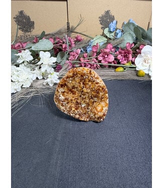Citrine Polished Druzy Cut Base (heat treated) #42, 336gr