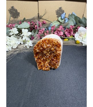 Citrine Polished Druzy Cut Base (heat treated) #41, 466gr