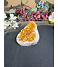 Citrine Polished Druzy Cut Base (heat treated) #25, 406gr