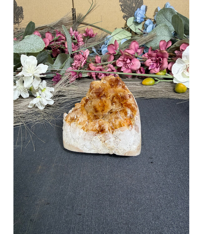 Citrine Polished Druzy Cut Base (heat treated) #23, 460gr