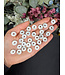 Howlite Mini Donut Pendant 5pk