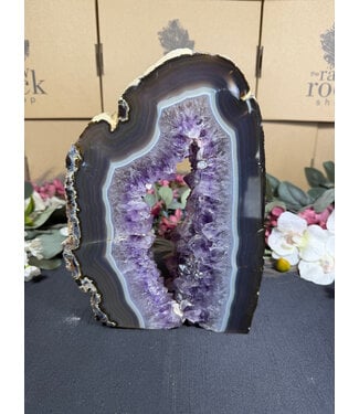 Natural Agate Geode Cut Base #44, 3362gr