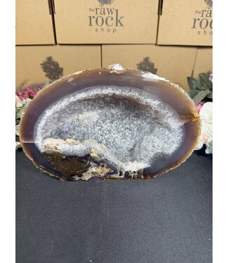 Natural Agate Geode Cut Base #69, 3710gr