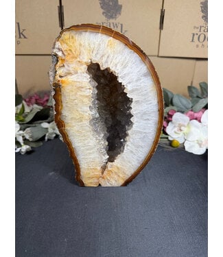 Natural Agate Geode Cut Base #61, 5116gr