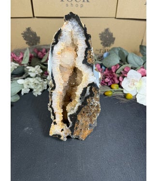 Natural Agate Geode Cut Base #58, 1714gr