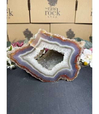 Natural Agate Geode Cut Base #57, 3758gr