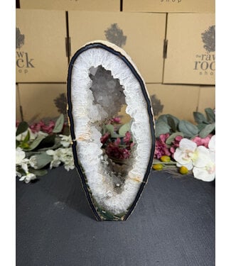 Natural Agate Geode Cut Base #55, 3586gr
