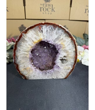 Natural Agate Geode Cut Base #51, 4424gr