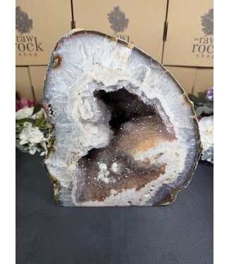 Natural Agate Geode Cut Base #49, 13696gr