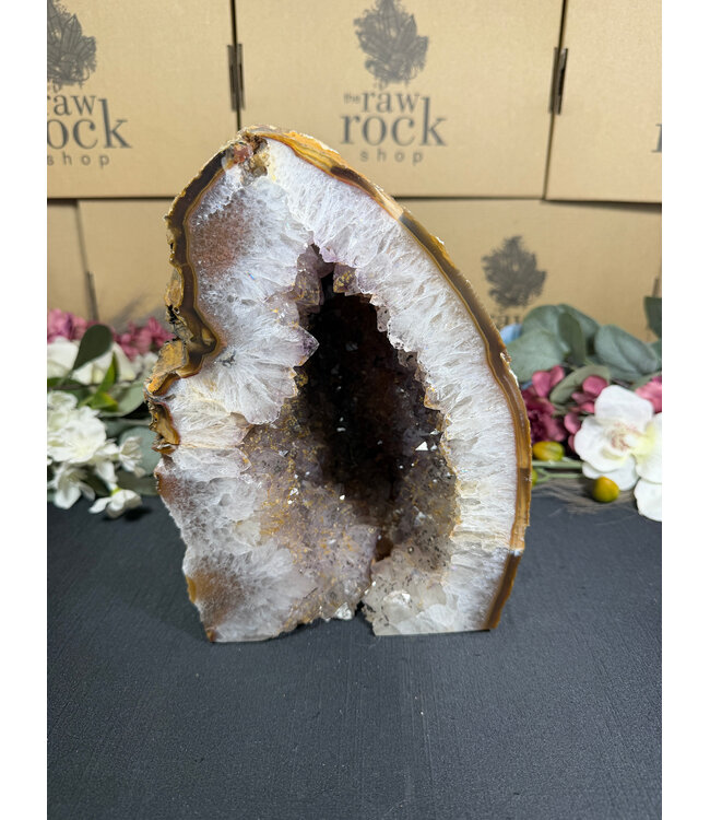 Natural Agate Geode Cut Base #45, 5430gr