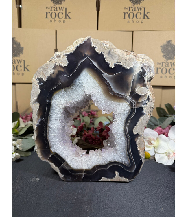 Natural Agate Geode Cut Base #43, 4752gr