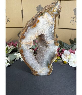 Natural Agate Geode Cut Base #39, 2728gr