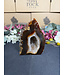 Natural Agate Geode Cut Base #27, 1224gr