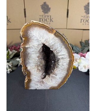 Natural Agate Geode Cut Base #25, 5720gr