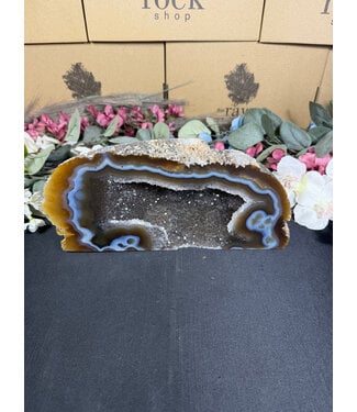 Natural Agate Geode Cut Base #31, 2354gr