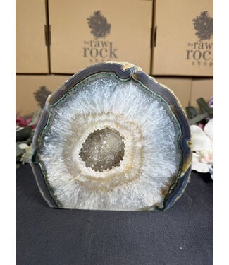 Natural Agate Geode Cut Base #102, 4494gr