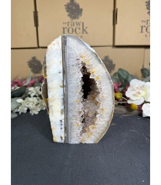 Natural Agate Geode Cut Base #103, 2764gr