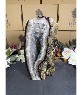 Natural Agate Geode Cut Base #100, 3818gr