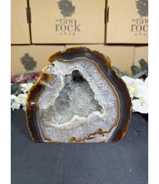 Natural Agate Geode Cut Base #101, 2954gr