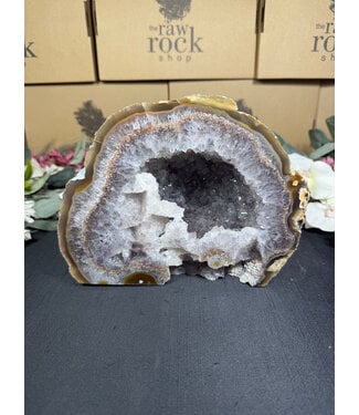 Natural Agate Geode Cut Base #89, 3266gr
