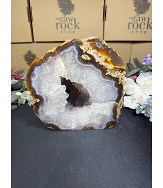 Natural Agate Geode Cut Base #87, 5792gr
