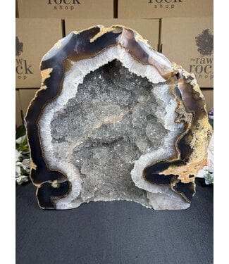 Natural Agate Geode Cut Base #84, 10648gr