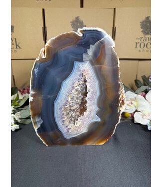 Natural Agate Geode Cut Base #80, 5310gr