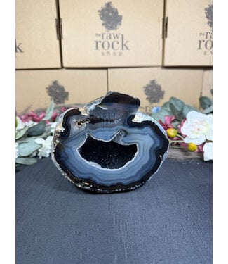 Natural Agate Geode Cut Base #72, 2854gr