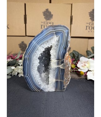 Natural Agate Geode Cut Base #71, 3980gr