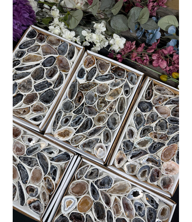 Agate Geode Halves Small, 1 Box