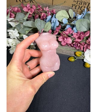 Rose Quartz Goddess Body #13, 208gr