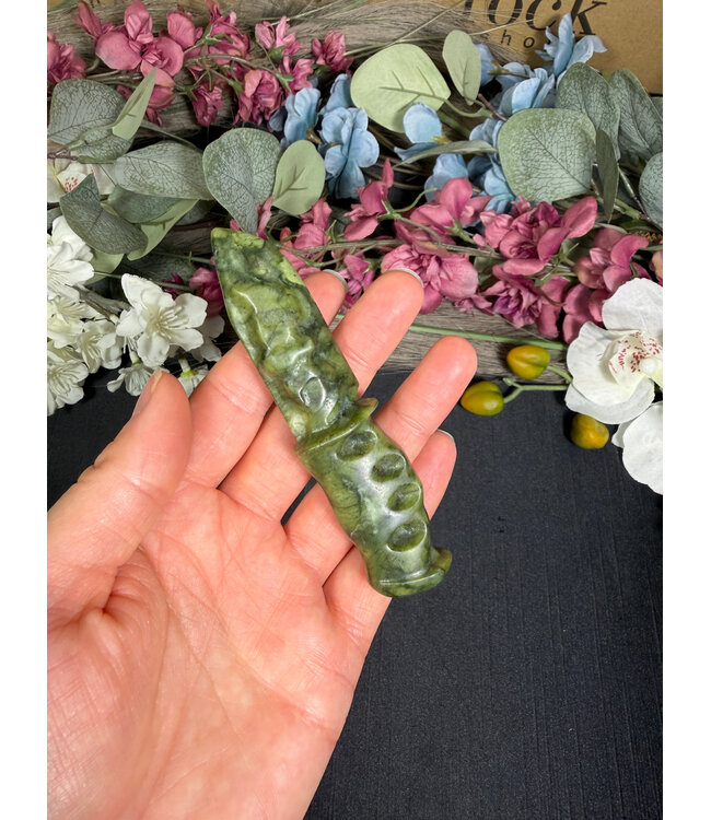 Knife #3, Green Jade, 60gr