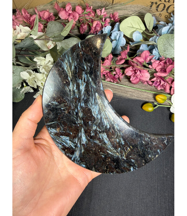 Arfvedsonite Moon #12, 342gr