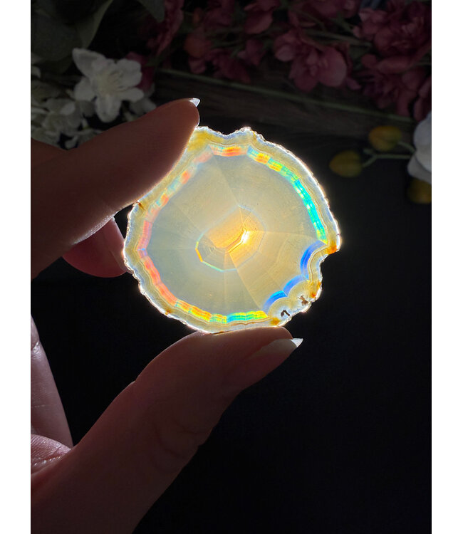 Iris Agate Slice #1, 4.66gr